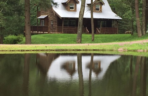 Weatherly Cabin | Timber framed cabin nestled in the Pocono Mountains on a private 400 acre estate