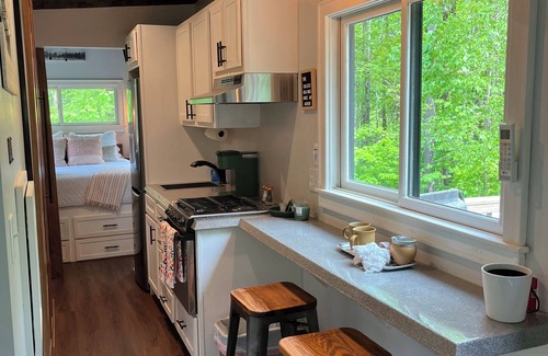 Pownal House | Tiny house & hot tub nestled on 150+ acres of the Green Mtns of Vermont.