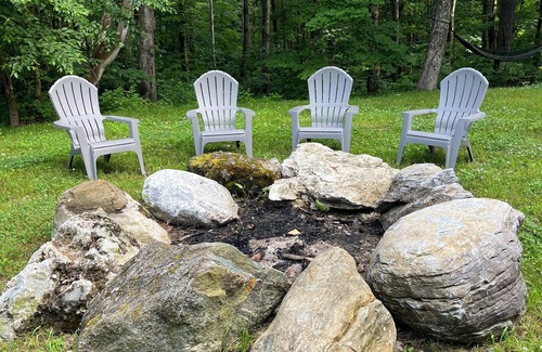 Pownal House | Tiny house & hot tub nestled on 150+ acres of the Green Mtns of Vermont.