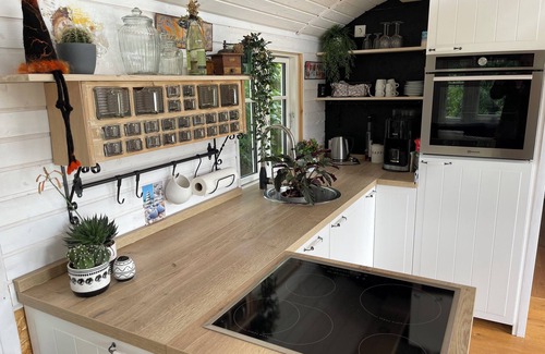 Pruchten Apartment | Tiny house with terrace, beach chair and garden near Zingst