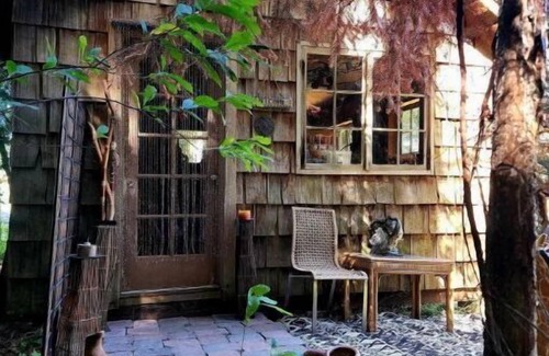 Eatonville Cabin | Tiny Safari themed cabin for 2 with private fire pit & BBQ