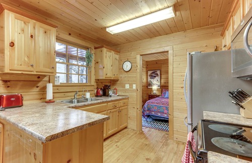 Mineral Bluff Cabin | 'Toccoa Waterfront Hideaway:' Hot Tub & Fire Pit!