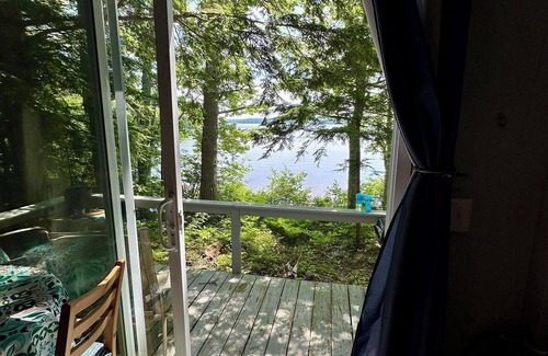 Orland Cottage | Toddy Pond Pinetree Cabin-Stunning views,water fun,close to coastal towns, parks