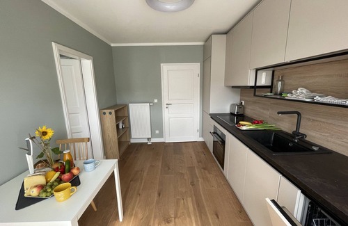 Wismar Apartment | Tolle Familienwohnung mit Ausblick auf Stadtkanal und St.nikolai Kirchenschiff