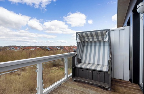 Wremen Apartment | Tolles Apartment in Strandnähe mit Sauna, Meerblick, Zwei Balkonen & Strandkorb!