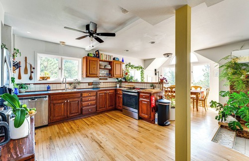 Boulder Cabin | Trail Access, Hot Tub: Lakefront Boulder Retreat!