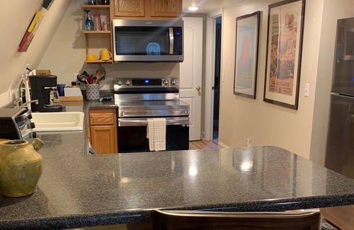 Flintstone House | Tranquil chalet with private hot tub, washer/dryer & central AC - near downtown