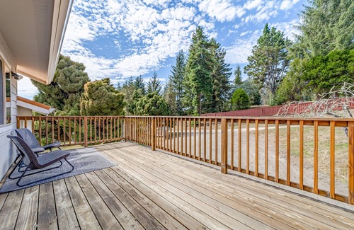 Fortuna Apartment | Tranquil dog-friendly studio with a private balcony, grill, & outdoor tub