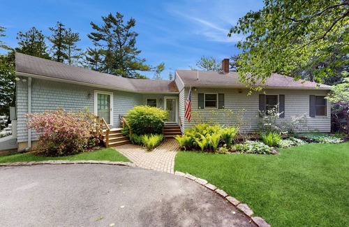 Mount Desert House | Tranquil lakefront cottage with a private dock, deck, grill, and WiFi