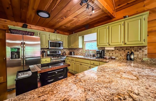 Morganton Cabin | Tranquil Retreat w/Modern Amenities: Hot Tub, Firepit, Game Room, Pet-Friendly