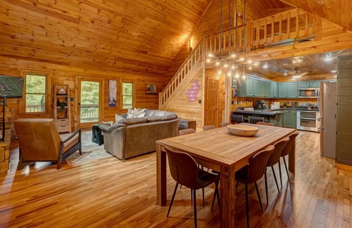 My Mountain Cabin | Tranquility Pond - Pet Friendly | Hot Tub | Sits on a Natural Pond | Pool Table | Fire Pit