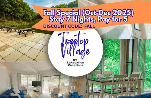 Rocky Mount House | Treehouse Treetop Village58-3bed3bapools-8pp