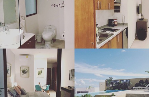 Ejidal Apartment | Trendy Loft near from 5thAv Playa del Carmen ♥