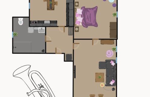 Stolpen Apartment | Trompeten-, Posaunen- & Tuba-Appartment in Stolpen