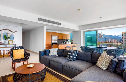 North Hotel Zone Condo | Tropical & modern condo with scenic balcony, hot tub, pool - amazing views