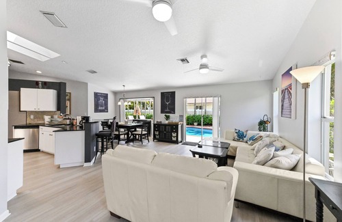 Margate House | Tropical Oasis Escape with Heated Pool & BBQ