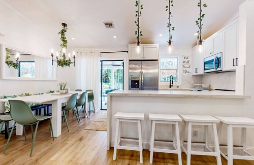 Hunt Club House | Tropical retreat with playground, pool, alfresco dining, bar, games, & streaming