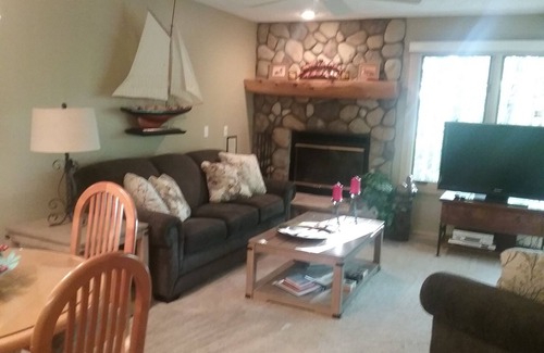 Harbor Springs Condo | Trout Creek #145.great location.includes Nubs Nob ski locker.