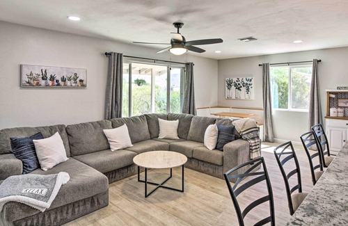 Saguaro Miraflores Villa | Tucson Desert Oasis with Private Pool + Hot Tub!
