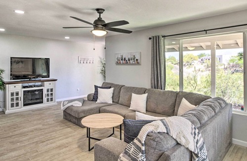 Saguaro Miraflores Villa | Tucson Desert Oasis with Private Pool + Hot Tub!
