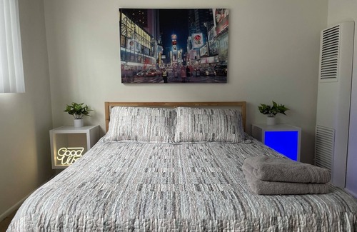 El Segundo Apartment | Two bedroom apartment with a huge TV