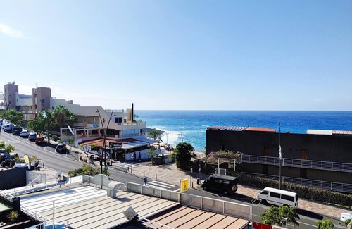 Guia de Isora Apartment | Two bedroom, pool,terace, sea view, WiFi, barbecue, near the beach