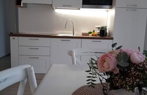 Bordighera Apartment | Two-room apartment surrounded by greenery, with large terrace overlooking the sea and private parking space,