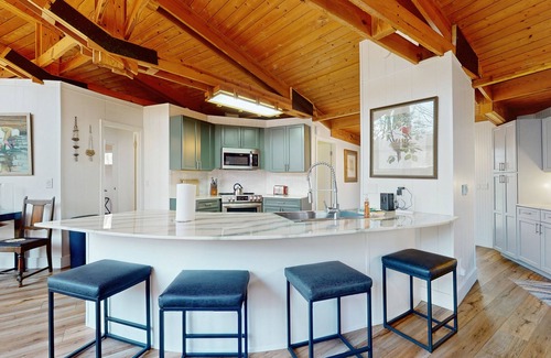 Franklin House | Two-story, dog-friendly home with two kitchens, central AC, & gas fireplaces