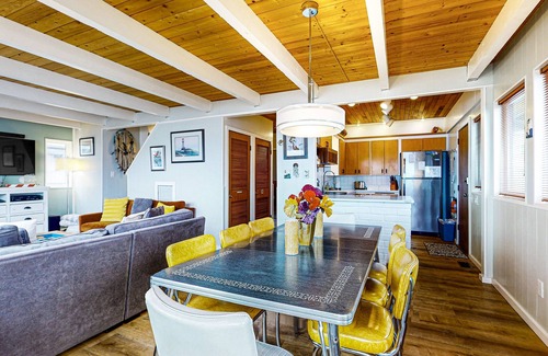 Langley Cottage | Two story, dog-friendly oceanfront cottage w/deck, private gas grill, wood stove