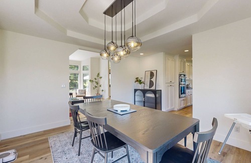 Groveland House | Two-story golf course-adjacent getaway with a patio, washer/dryer, central AC