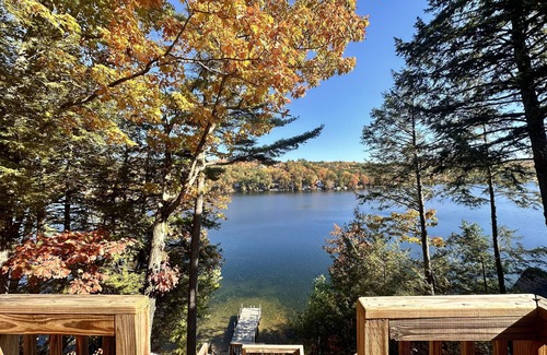 Alton Bay House | Two updated lakefront homes - dock with boat slip, game room, & screened porch