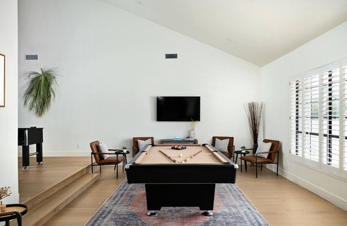 Cactus Acres House | Ultimate vacation fun awaits you! Air hockey, foosball, shoot pool or take a swim at The Desert Lily