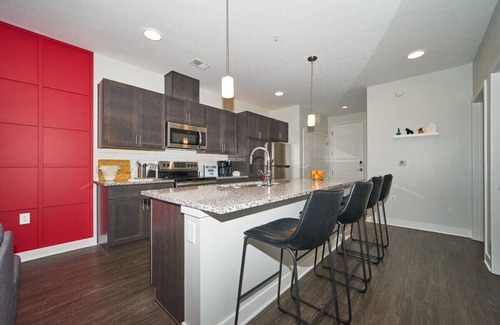 Downtown Indianapolis Apartment | Ultra Modern 2 BR 2 Bath w CityView Pool Park