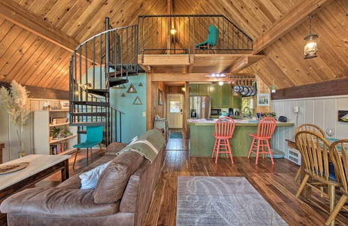 Camano Island Cabin | Unique Camano Cabin w/Mountain + Water Views
