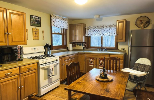 Spencer Other | Unique forest vacation home on 70 acres of nature. A pond, creeks and more!