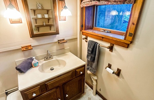 Spencer Other | Unique forest vacation home on 70 acres of nature. A pond, creeks and more!
