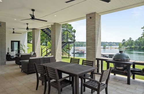 Crane Hill Villa | Unique home on the waters edge with no stairs to lake & pontoon rental option