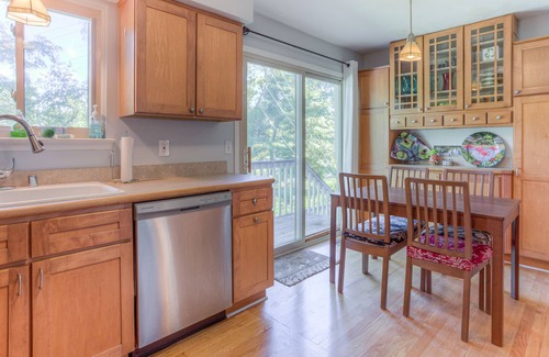 Milford House | Unique river front home in the village. Walk to downtown.