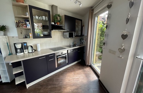 Saal House | University of Applied Sciences located at the port; Water view, sauna, fireplace, *