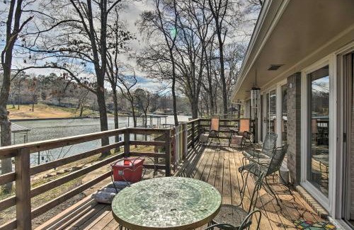 Rockwell House | Updated Deck and Dock Lakefront Home in Hot Springs