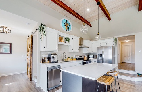 Ocean Park House | Updated, dog-friendly home with hot tub, firepit & yard - 5 blocks to beach