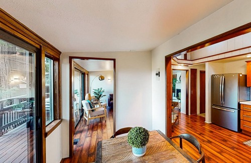 Monte Rio House | Updated home with river view, private hot tub & gas grill - dog-friendly