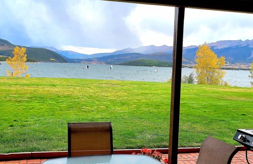 Dillon Condo | UPDATED LAKEFRONT CONDO with stunning views of Lake Dillon and Mountains!