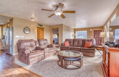 Pacific City House | Updated Pacific City Home Boasts River Views, Game Room and Firepit!