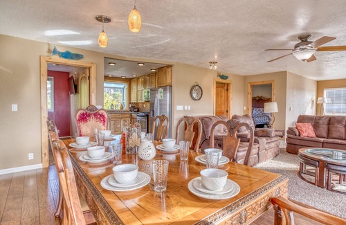 Pacific City House | Updated Pacific City Home Boasts River Views, Game Room and Firepit!