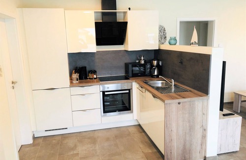 Fedderwardersiel Apartment | Vacation apartment Seeigel with sauna, directly on the dike