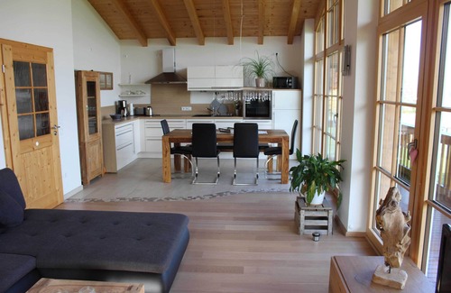 Marquartstein Apartment | Vacation apartment Panoramablick- 4 persons, 80sqm, 2 bedrooms, balcony, WLAN