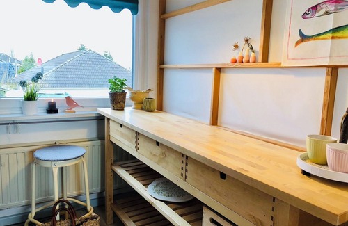 Westerholz Apartment | Vacation apartment Nordlicht | sea view balcony and Nordic charm for up to 2 people