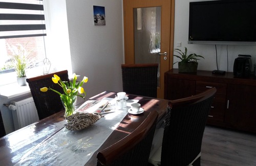 Backemoor House | Vacation home Oll Tuun Rhauderfehn Leer Ostfriesland 6 pers. Fireplace infrared cabin