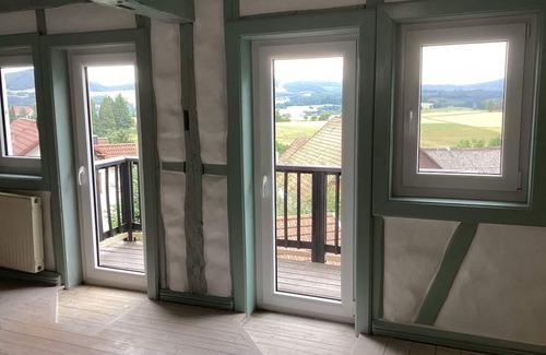 Gersfeld House | Vacation home Rhönmantisch - country life and tranquillity - vacation home, shower and bath, WC,